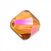 Swarovski Elements Perlen Bicones 3mm Crystal Astral Pink beschichtet 100 Stück